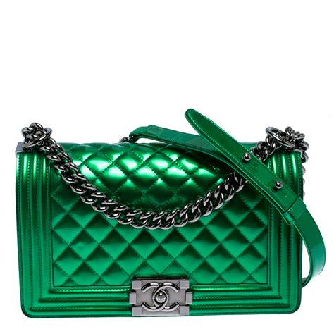 boy chanel green|Chanel bag styles.